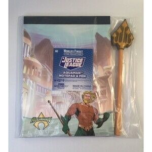 DC Comics Aquaman Notepad & Trident Pen World’s Finest Culturefly Justice League